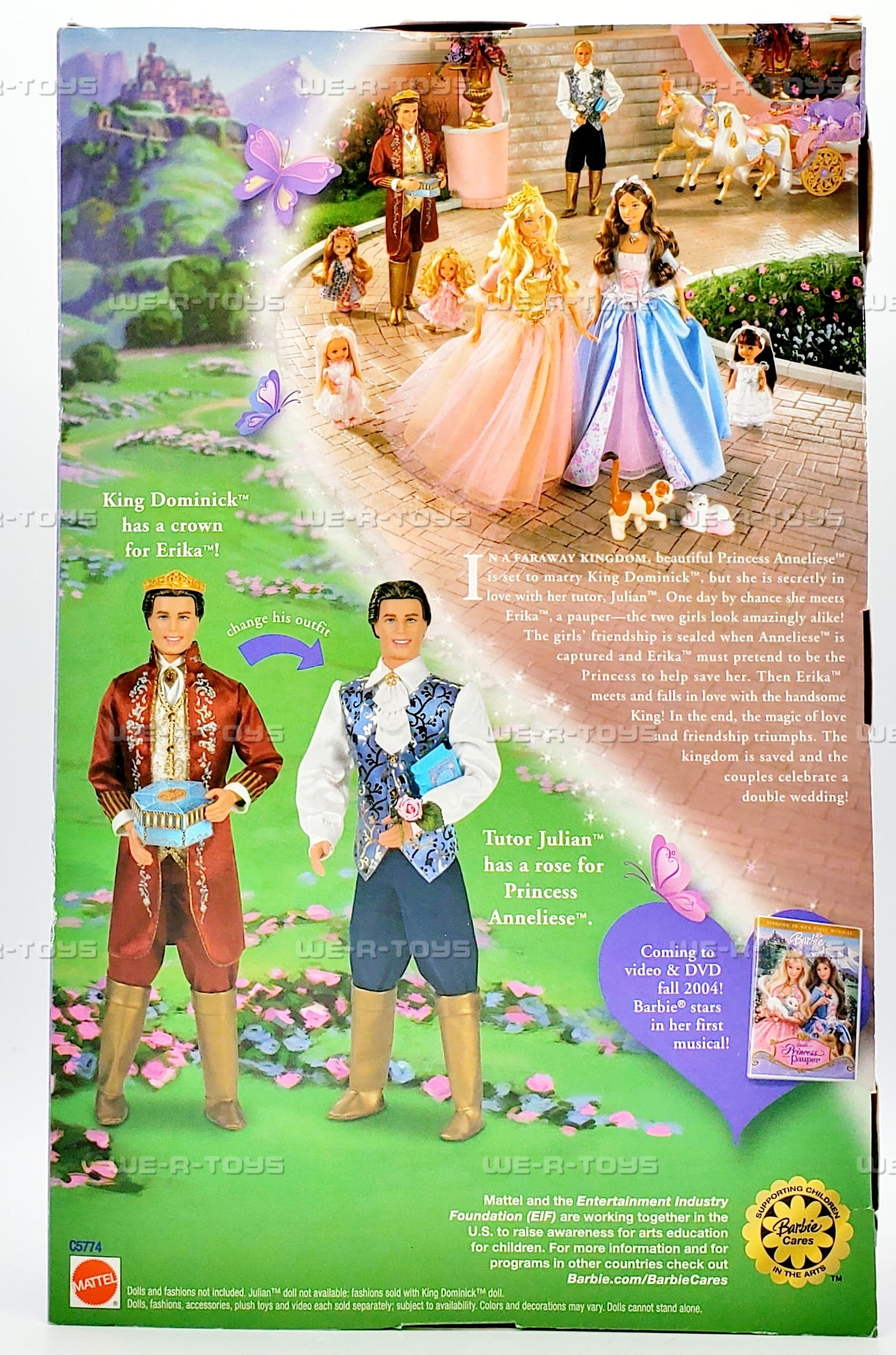 Barbie The princess and the Pauper King Dominick Doll 2004 Mattel C5774