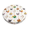 thumbnail image 1 of Disketp Funny Chicken Funda Redonda para Taburete, Funda de Cojín para Silla de Bar Suave y Elástica-12 inch, 1 of 7