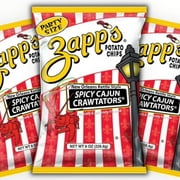 Zapp's Kettle Cooked --Spicy Cajun Crawtater "PARTY SIZE" 3-Pack (8oz/3 Bags)