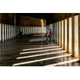 thumbnail image 2 of Golani, Aharon 14x11 White Modern Wood Framed Museum Art Print Titled - Woman With Bike, 2 of 4