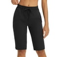 thumbnail image 7 of BALEAF Women's Hiking Shorts 13'' Knee Length Quick Dry Water Resistant Lightweight Bermuda with Pockets Black Size L, 7 of 7