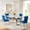 5-Piece Set, variant on 69" Faux Marble Dining Table Set for 4, Rectangular Marble-Patterned Table, 4 Velvet Tufted Upholstered Chairs, Modern Kitchen & Dining Room Furniture