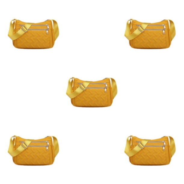 Bolso bandolera Qarigey gran capacidad Premium para varios usos color amarillo