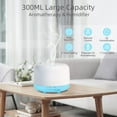 thumbnail image 2 of Marchred 300ML Essential Oil Diffuser with Remote Control, 7 LED Color Changing Light, 8 Hour Cool Mist Fragrance Air Humidifier, 2 of 8