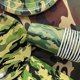 thumbnail image 4 of Vajilla de fiesta temática de camuflaje para niños, Pancarta, globo, tema militar, fiesta de cumpleaños, suministros de decoración para Baby Shower, 4 of 5