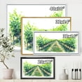 thumbnail image 4 of Designart 'Rural Scene Vineyard Path' Traditional Framed Canvas Wall Art Print, 4 of 5