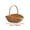 A, variant on BUDAO00 Small Handmade Wicker Picnic Basket with Handle, Natural Woven Willow Basket for Easter Egg Hunt Flower Girl Wedding or Garden Storage and Home Decor (A)