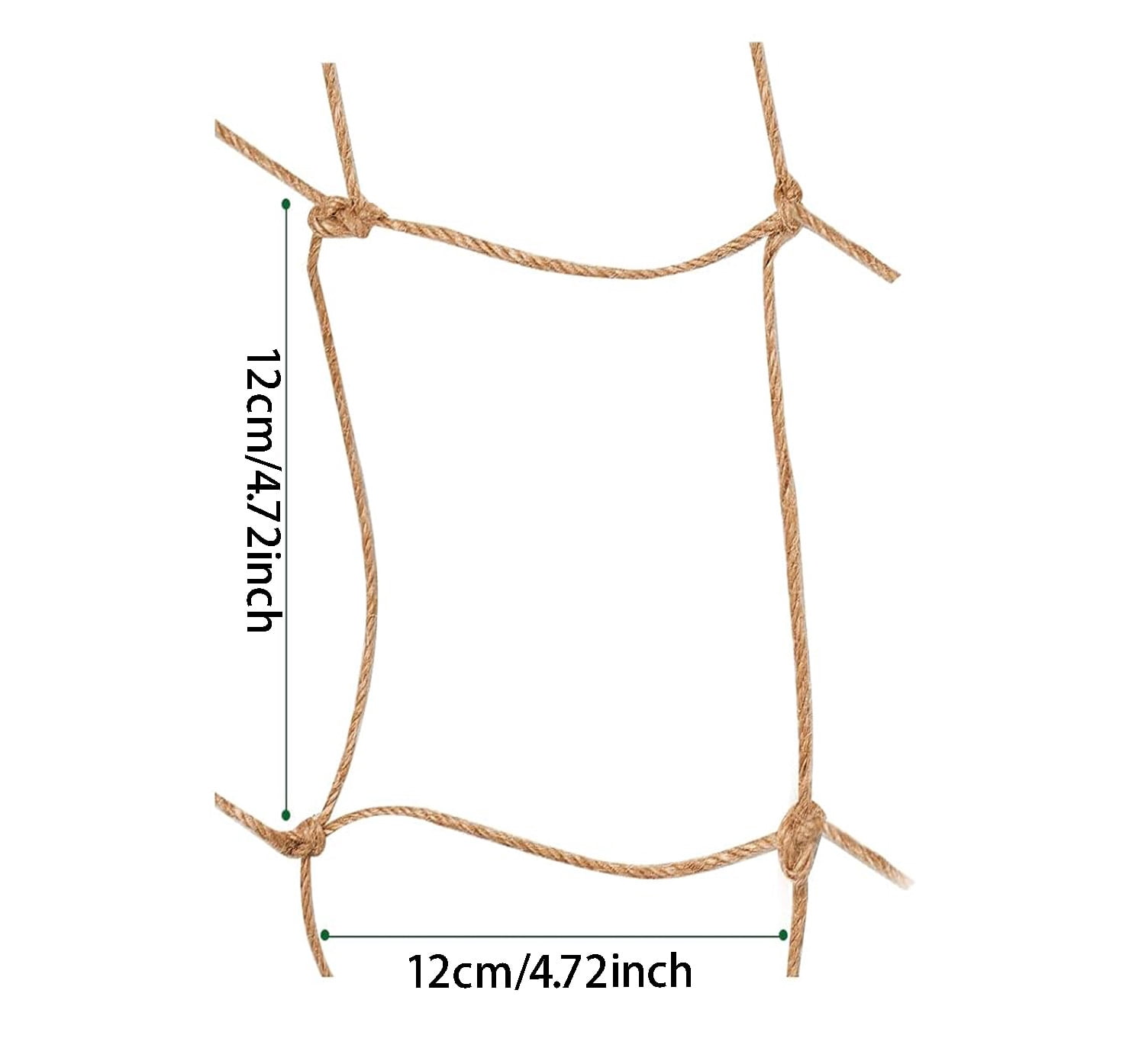 Natural Jute Net for Climbing Plants Outdoor -Bexikou Garden Plant Trellis Netting,Garden Trellis for Garden Climbing Vining Plants Cucumber,Vine, Fruits & Vegetables Tomato(5.9 Ft x 11.5 Ft)