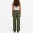 thumbnail image 4 of Women's Drawstring High Waist Pants Straight Leg Casual Trousers with Pocket for Loungewear and Travel Summer Palazzo Pants Flowy Beach Lounge Pants with Pockets, 4 of 6