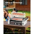 thumbnail image 2 of VEVOR Électrique 12 Hot-Dogs 5 Rouleaux Gril Commercial Cuiseur Couvercle de Machine 750 W, 2 of 9