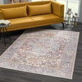 thumbnail image 3 of BoutiqueRugs Gardnertown Traditional Area Rug - Machine Washable - Brick Red, Cream, Navy - 7'6" x 9'6", 3 of 13