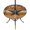 Brown Yellow Beige, variant on Round Outdoor Tablecloth with Umbrella Hole and Zipper, Texas Star Brown Tablecloth with Elastic Waterproof, Farmhouse Berry Wooden Vintage Patio Table Covers for 36" - 44" Picnic Pool Tables
