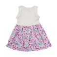 thumbnail image 3 of Vestido Gatito Moda floreado Blanco y Rosa 100% Algodón blanco 3 Blip Kids K9834, 3 of 5