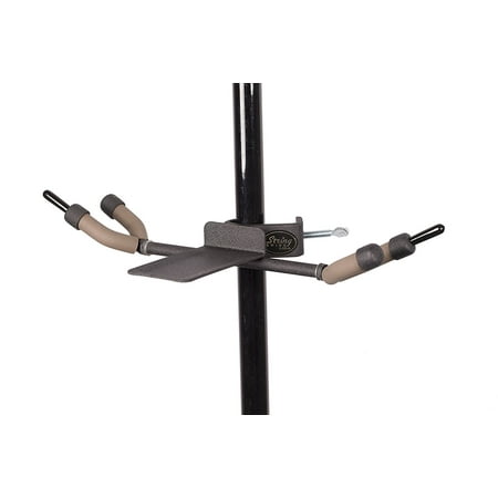 - String Swing BCC04TWN-V Violin or Viola Twin Hanger Holds Two Violins - Black