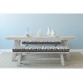 thumbnail image 4 of Alphabet Bench Cushion Set of 2, Uppercase English Letters on a Plain Background Repetitive Scene, Standard Size Foam Pad and Decorative Cover, Charcoal Grey and White, by Ambesonne, 4 of 4