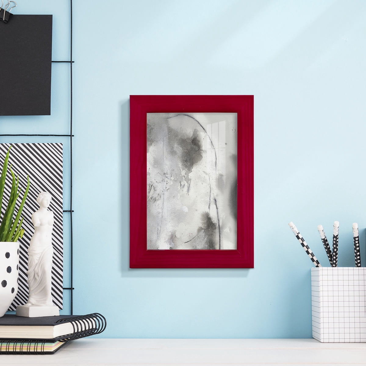 Mystical Objects IV - Framed Print w/glass - Cherry Red