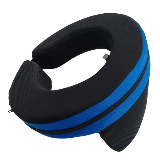 Protector de cuello para kart, funda protectora, soporte amortiguador para entrenamiento y ejercicio. niños azules