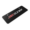 thumbnail image 3 of Chevrolet Corvette C7 Z06 3D Logo 12" x 4.25" European Look Black Half-Size Stainless Steel License Plate, 3 of 5