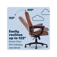thumbnail image 6 of Serta Connor Executive Office Chair Cognac Bonded Leather, 6 of 8