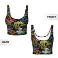 thumbnail image 5 of Fotbe Game Joysticks Pattern Womens' Sports Bra Longline Wirefree Padded with Medium Support Sports Moisture-Wicking Workou Vest,Tank Top-Medium, 5 of 7
