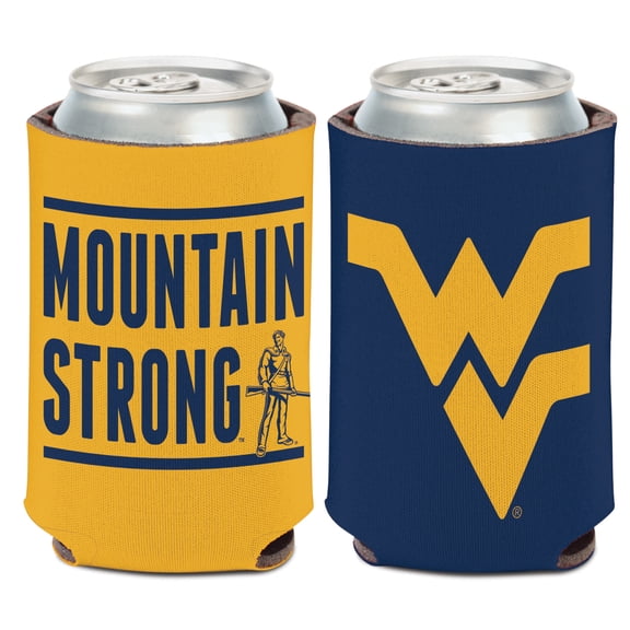 NCAA West Virginia Slogan 12oz Can Cooler, Collapsible