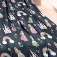 thumbnail image 3 of Princess Castle Rainbow Pattern Blanket,Comfortable Soft Flannel Throw Blanket,All Season,Warm Lightweight Blankets for Sofa Bed Couch Living Room Chair,30"x40", 3 of 4