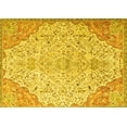 thumbnail image 1 of Ahgly Company Machine Washable Indoor Rectangle Persian Yellow Traditional Area Rugs, 2' x 4', 1 of 4