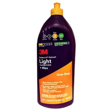 3M 36110 Perfect-It Gelcoat Light Cutting Polish plus Wax, Quart