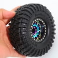 thumbnail image 2 of 4 Piezas de Neumáticos de Metal Beadlock de 1,9 Pulgadas con Garra para Terreno Fangoso para FCX10 Axial SCX10 Pro SCX10 UTB18 TRX4 Negro, 2 of 8