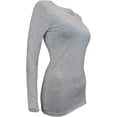 thumbnail image 2 of T-Shirt à Manches Longues Col Rond pour Femmes, 2 of 6
