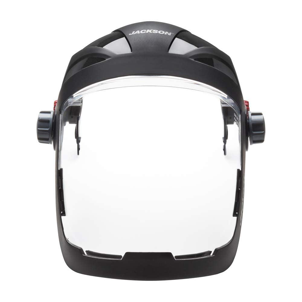 Jackson Safety Face Shield - QUAD 500 Premium Multi-Purpose Series - 9' x 12.125' x 0.060" Window - Clear AF - Hard Hat Interchange System (HHIS) for mounting on slotted hard hats