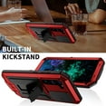 thumbnail image 5 of Allytech Rugged Case for Samsung Galaxy S24 Plus with Screen Protector & Camera Lens Sliding Cover, Anti-Drop Dustproof Hidden Kickstand Heavy Duty Triple-Layer Protection Shell, Red, 5 of 7