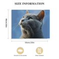 thumbnail image 3 of Orinice Russian Blue Cat Poster Canvas Print Wall Art Modern Classroom Bedroom Room Aesthetics Decoration Boys Women Gift Unframed and Framed 20''X16'' 20x16in, 3 of 6