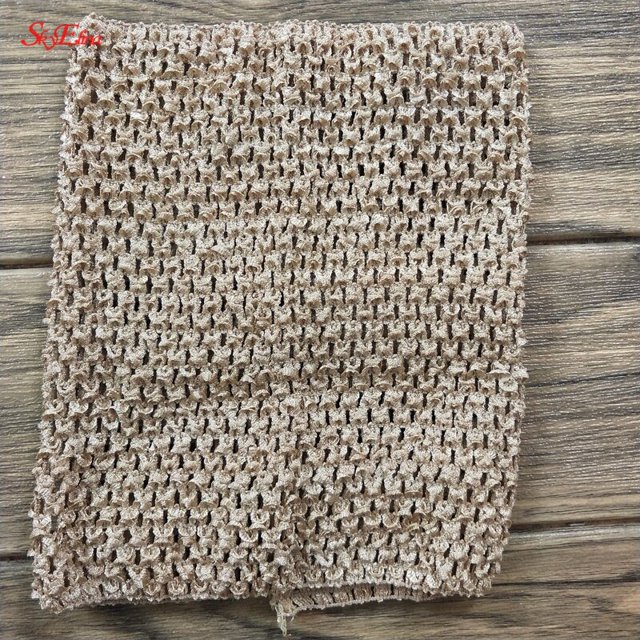 Tutú de ganchillo hecho a mano para niños, 9/6 pulgadas, pecho envuelto, elástico, Tops de tubo, falda de punto, 5Z