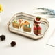 thumbnail image 2 of Bandeja de Servicio Rectangular , Decorativo Grande de 35 Cm para , Café, Comida Sunnimix Bandeja de base de espejo dorado, 2 of 8