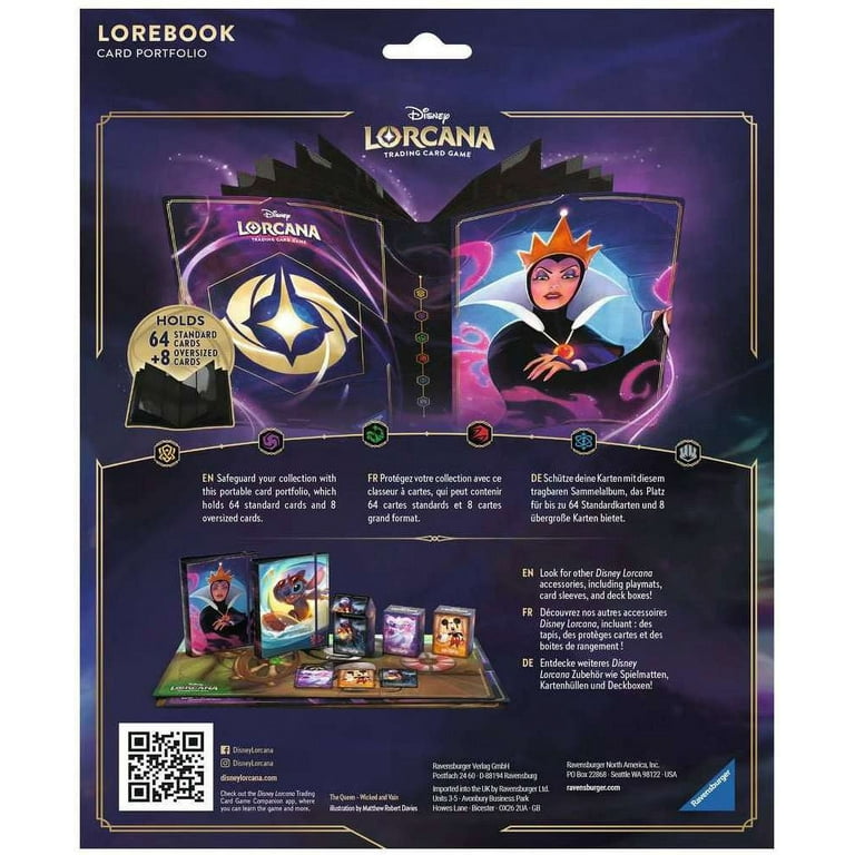 Ravensburger Disney Lorcana 4-Pocket Portfolio, The Queen, Holds 64  Standard and 8 Oversized Cards - Walmart.com