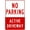 Warning Sign 4, variant on Driveway Warning Sign No Parking Across Driveway - 8"x12" Retro Aluminum Metal Sign, Vintage Driveway Access Decor for Home Residential Area Outdoor