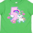 thumbnail image 4 of Inktastic I Am Five Years Old with Unicorn and Hearts Girls Toddler T-Shirt, 4 of 5