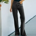 thumbnail image 4 of Sngxgn Women's Ripped Straight Leg Jeans Mid Waist Vintage Jeans(C,M), 4 of 7