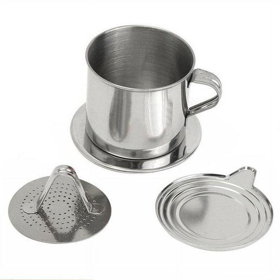 Steel Vietnamese Coffee Drip Press For Office Cup E2I8 Single W2R1 D0S3
