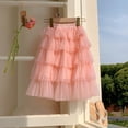 thumbnail image 5 of FLMEI 1-7T Girls Mesh Skirt for Kids Toddler Tulle Half-Body Skirt Spring Summer Cute Princess Skirt for Girls, 5 of 9