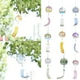 thumbnail image 3 of Japanese Wind Chimes Romantic Cherry Wind Bells Handmade Glass Japanese Style Pendant for Birthday Gift Outdoor or Indoor Home Decors, 3 of 4