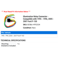 thumbnail image 2 of Fuel Injection Cold Start Relay Connector - Compatible with 1995 - 1996, 2005 - 2007 Ford F-150 2006, 2 of 2