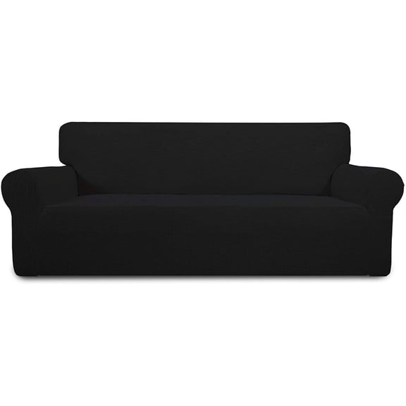 Easy-Going Solid Print Polyester Sofa Slipcover, Light Gray