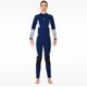 thumbnail image 4 of Traje de buceo de neopreno traje de baño espesado impermeable 5 mm espalda con cremallera de snorkeling deportes de agua Manténgase caliente para nadar mujer surf, mar azul marino Sweethay OD019356-16, 4 of 7