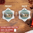 thumbnail image 3 of 3drose, Isle of Palms, Charleston, South Carolina Beach Scene, 3 inch Snowflake Porcelain Ornament, 3 of 7