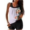 thumbnail image 2 of Fartey Tankini Swimsuits for Women 2025 Floral Print Bathing Suit Two Piece Modest Swim Suit Swim Tops with Boyshorts Loose Breathable Beach Vacation Swimwear Multicolor S-2XL, 2 of 6