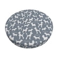 thumbnail image 2 of Xecao's Poodle Dog Print Stool Covers offer stylish, washable protection for PU round bar stools, perfect for home or commercial use., 2 of 7