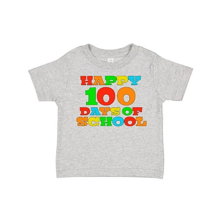 

Inktastic Happy 100 Days of School Gift Toddler Boy or Toddler Girl T-Shirt