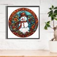 thumbnail image 1 of 5D DIY completo cuadrado taladro diamante pintura Navidad muñeco de nieve kit decoración del hogar FLhrweasw Nuevo, 1 of 9